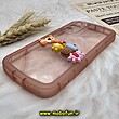 قاب گوشی Galaxy A54 5G سامسونگ طرح ژله ای شفاف بالشتی سه بعدی عروسکی محافظ لنز دار گلبهی کد 749