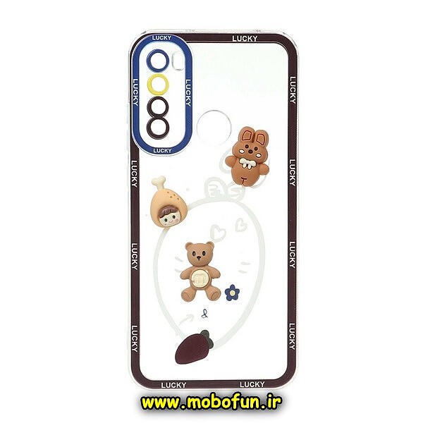 قاب گوشی Redmi Note 8 - Redmi Note 8 2021 شیائومی طرح عروسکی سه بعدی شفاف TPU محافظ لنز دار کد 1039