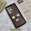 قاب گوشی Galaxy S23 Ultra سامسونگ طرح ژله ای شفاف بالشتی سه بعدی عروسکی محافظ لنز دار مشکی کد 305