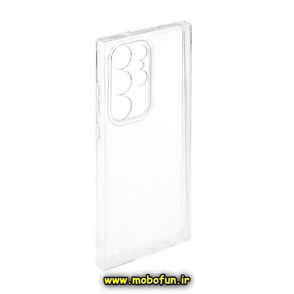 قاب گوشی Galaxy S22 Ultra سامسونگ طرح ژله ای شفاف بی رنگ SPACE ایربگ دار محافظ لنز دار کد 435