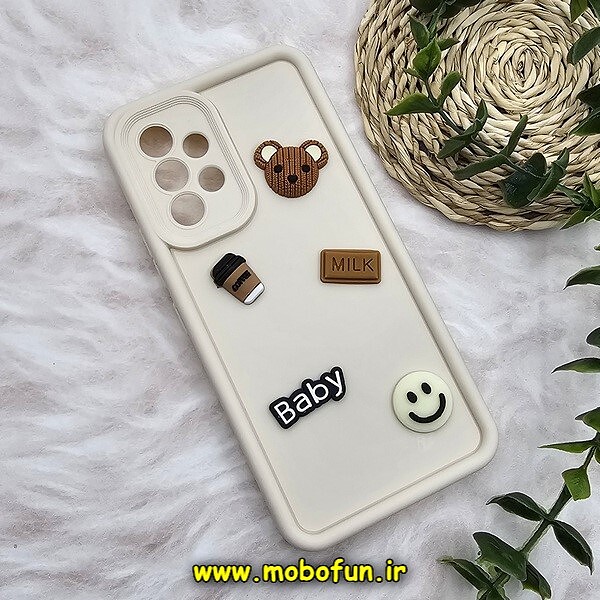قاب گوشی Galaxy A53 5G سامسونگ طرح سیلیکونی عروسکی Baby کرم کد 840