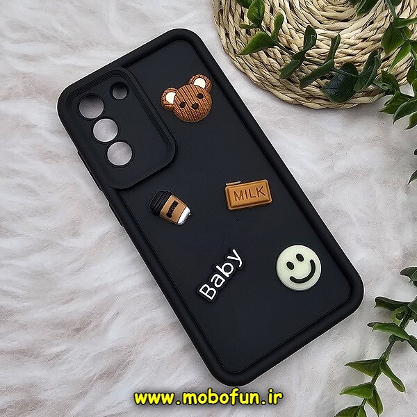 قاب گوشی Galaxy S21 FE سامسونگ طرح سیلیکونی عروسکی Baby مشکی کد 761