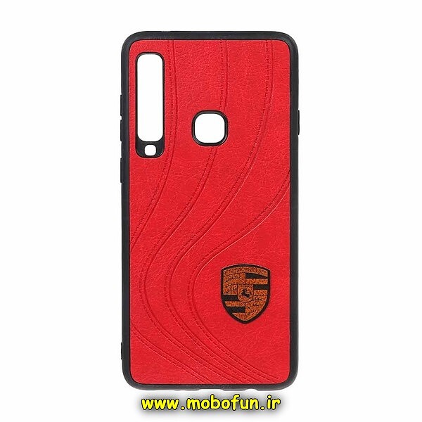 قاب گوشی Galaxy A9 2018 سامسونگ هارد طرح چرمی HARD قرمز کد 26
