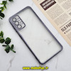 قاب گوشی Galaxy A13 4G سامسونگ طرح الکتروپلیتینگ ژله ای شفاف اورجینال محافظ لنز دار مشکی کد 885