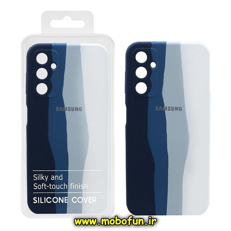 قاب گوشی Galaxy A14 4G - Galaxy A14 5G سامسونگ سیلیکونی اورجینال آبرنگی رنگین کمانی پاک کنی درجه یک زیربسته محافظ لنز دار کد 757
