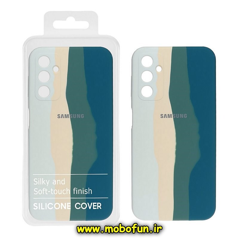 قاب گوشی Galaxy A14 4G - Galaxy A14 5G سامسونگ سیلیکونی اورجینال آبرنگی رنگین کمانی پاک کنی درجه یک زیربسته محافظ لنز دار کد 760