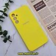 قاب گوشی Galaxy A34 5G سامسونگ سیلیکونی اورجینال سورا SORA پاک کنی درجه یک زیربسته محافظ لنز دار زرد کد 580