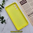 قاب گوشی Galaxy A34 5G سامسونگ سیلیکونی اورجینال سورا SORA پاک کنی درجه یک زیربسته محافظ لنز دار زرد کد 580