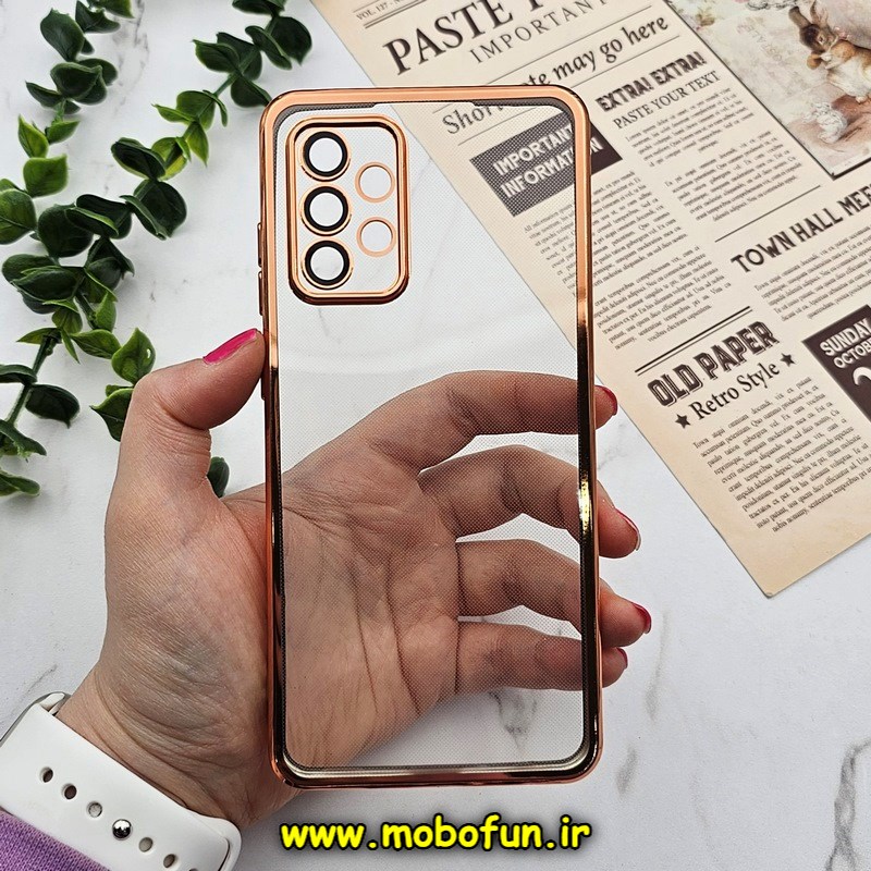 قاب گوشی Galaxy A52 4G - Galaxy A52 5G - Galaxy A52S سامسونگ طرح الکتروپلیتینگ ژله ای شفاف اورجینال محافظ لنز دار مسی کد 1311