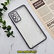 قاب گوشی Galaxy A52 4G - Galaxy A52 5G - Galaxy A52S سامسونگ طرح الکتروپلیتینگ ژله ای شفاف اورجینال محافظ لنز دار مشکی کد 1313