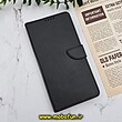 کیف گوشی Redmi 10C - Redmi 10 Power - Poco C40 شیائومی مگنتی طرح چرم کتابی محافظ لنزدار مشکی کد 302