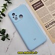 قاب گوشی Redmi 12C - Poco C55 - Redmi 11A شیائومی سیلیکونی اورجینال پاک کنی سورا SORA درجه یک زیربسته محافظ لنزدار آبی روشن کد 431