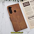 کیف گوشی Redmi Note 8 - Redmi Note 8 2021 شیائومی مگنتی طرح چرم کتابی محافظ لنزدار عسلی کد 1061