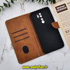 کیف گوشی Redmi Note 8 Pro شیائومی مگنتی طرح چرم کتابی محافظ لنزدار عسلی کد 847