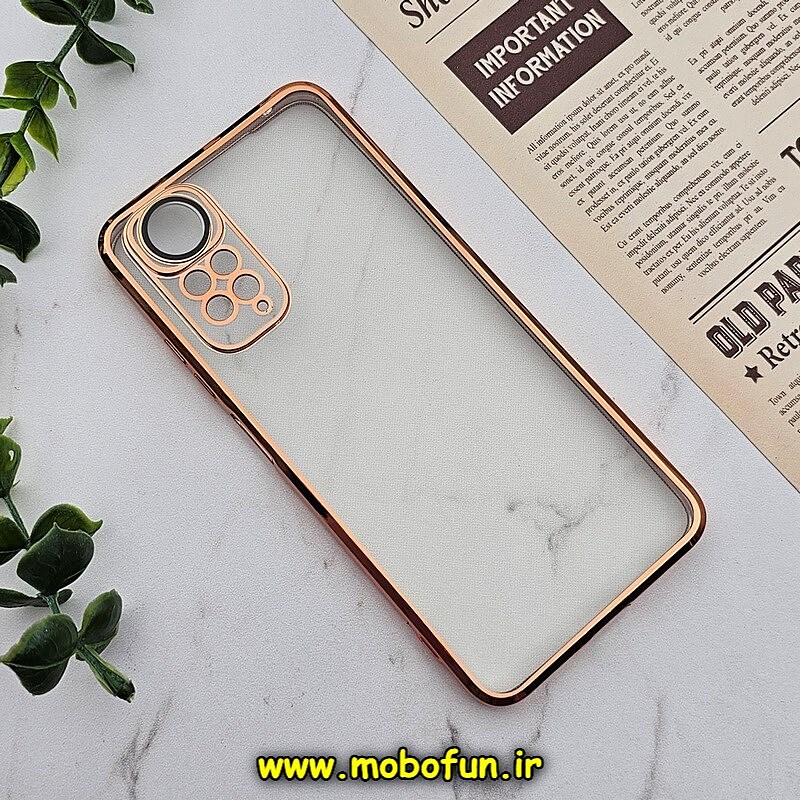 قاب گوشی Redmi Note 11 4G - Redmi Note 11S شیائومی طرح الکتروپلیتینگ ژله ای شفاف اورجینال یونیک کیس Unique Case محافظ لنز دار مسی کد 906