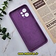 قاب گوشی Redmi Note 12 4G شیائومی سیلیکونی اورجینال پاک کنی سورا SORA درجه یک زیربسته محافظ لنزدار بنفش کد 462