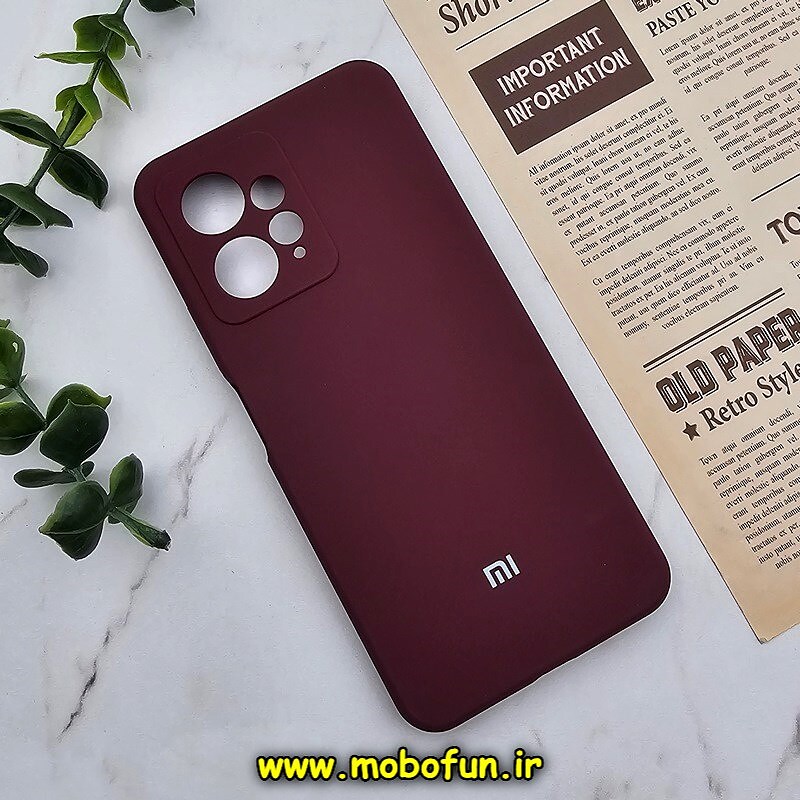 قاب گوشی Redmi Note 12 4G شیائومی سیلیکونی اورجینال پاک کنی سورا SORA درجه یک زیربسته محافظ لنزدار زرشکی کد 464