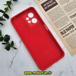 قاب گوشی Redmi Note 12 4G شیائومی سیلیکونی اورجینال پاک کنی سورا SORA درجه یک زیربسته محافظ لنزدار قرمز کد 468