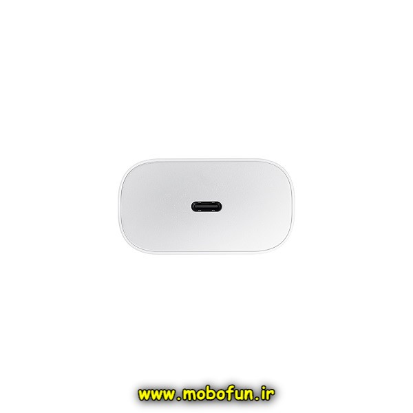شارژر اصلی گوشی Galaxy A05S سامسونگ تک پورت 25 وات سامسونگ Type-C سه پین سوپر فست شارژ مدل EP-TA800 رنگ سفید (گارانتی 3 ماهه)