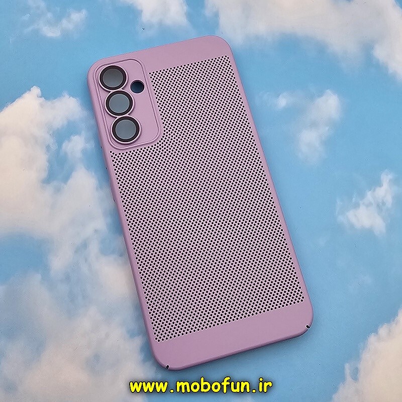 قاب گوشی Galaxy A34 سامسونگ طرح توری ساده Q SERIES محافظ لنزدار گلسی یاسی کد 600