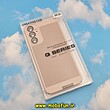 قاب گوشی Galaxy A34 سامسونگ طرح توری ساده Q SERIES محافظ لنزدار گلسی گلبهی کد 601