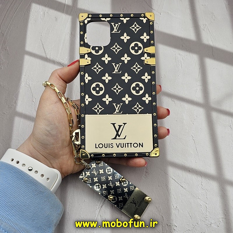 قاب گوشی iPhone 11 آیفون طرح صندوقی لاکچری اورجینال لویی ویتون LOUIS VUITTON آویز دار کد 666