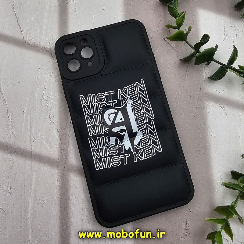 قاب گوشی iPhone 11 Pro Max آیفون سیلیکون ژله ای پافر PC زیر بسته محافظ لنز دار اسپرت کلاسیک مشکی کد 689