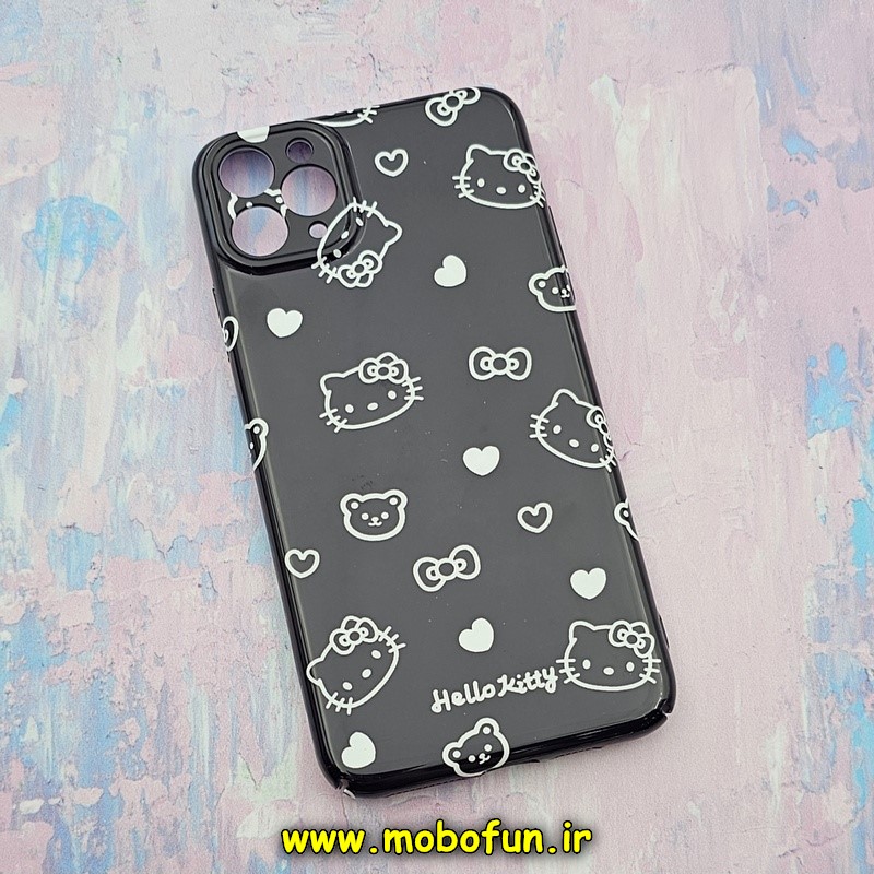 قاب گوشی iPhone 11 Pro Max آیفون طرح طلقی اورجینال هارد PC فانتزی کیتی KITTY محافظ لنزدار کد 699