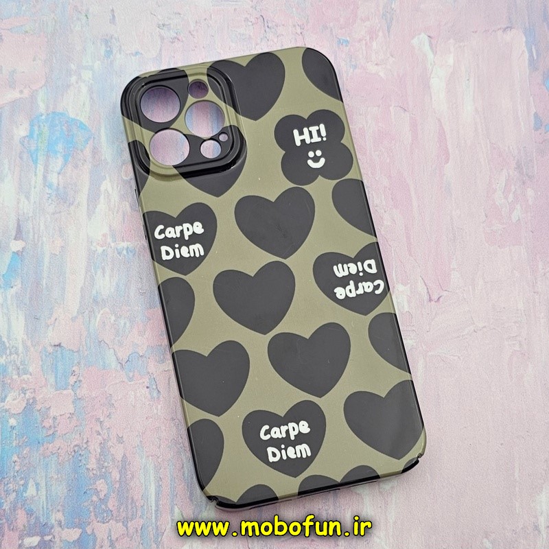 قاب گوشی iPhone 12 Pro آیفون طرح طلقی اورجینال هارد PC فانتزی قلبی محافظ لنزدار کد 890