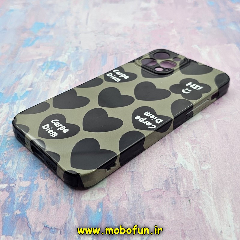 قاب گوشی iPhone 12 Pro آیفون طرح طلقی اورجینال هارد PC فانتزی قلبی محافظ لنزدار کد 890