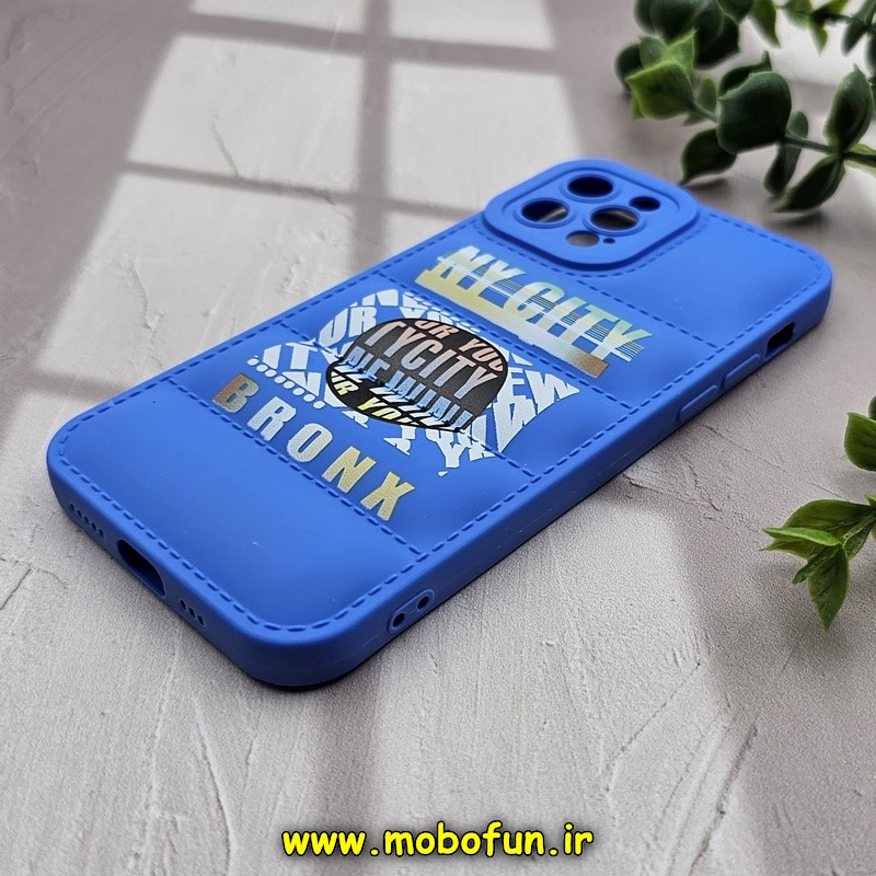 قاب گوشی iPhone 12 Pro آیفون سیلیکون ژله ای پافر PC زیر بسته محافظ لنز دار اسپرت کلاسیک آبی کد 892