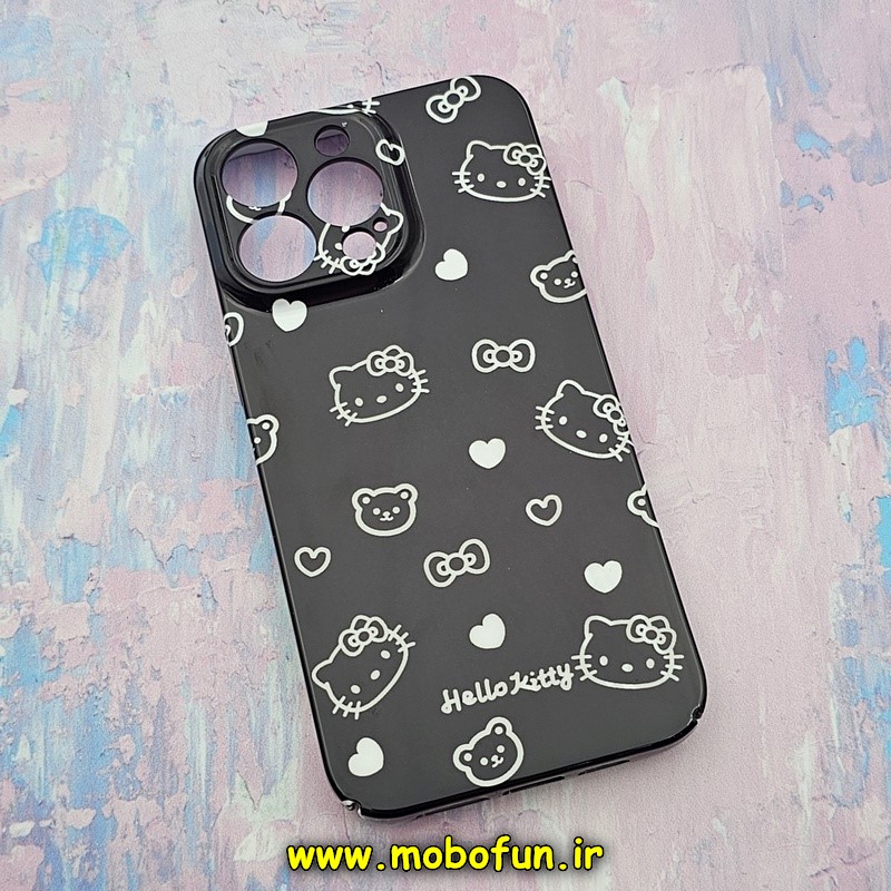 قاب گوشی iPhone 14 Pro Max آیفون طرح طلقی اورجینال هارد PC فانتزی کیتی KITTY محافظ لنزدار کد 306
