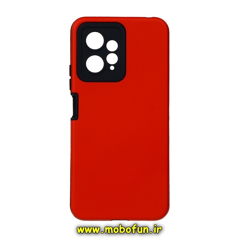 قاب گوشی Redmi Note 12 4G شیائومی طرح ضد ضربه نیو دیفندر دو تیکه قرمز کد 481