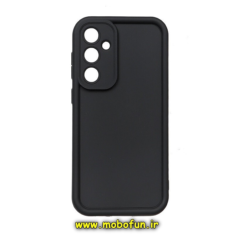 قاب گوشی Galaxy S23 FE سامسونگ طرح سیلیکونی Solid محافظ لنزدار مشکی کد 54