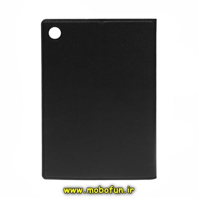 کیف کلاسوری تبلت Galaxy Tab A8 10 SM-X205 سامسونگ طرح چرمی مشکی کد 12