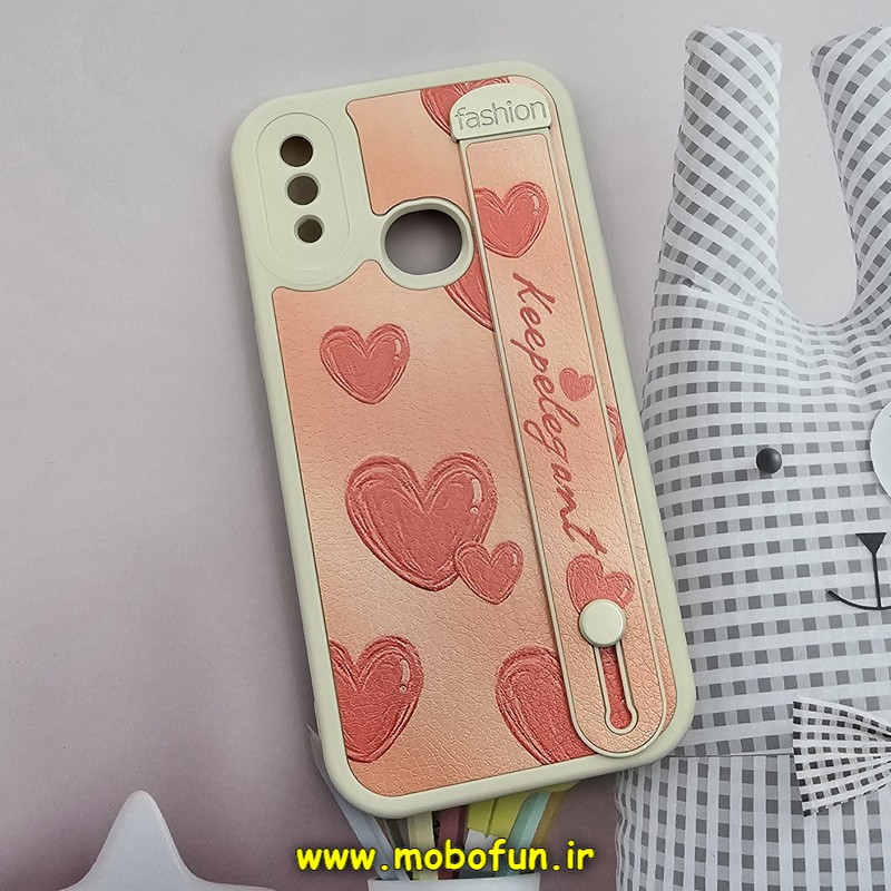 قاب گوشی Galaxy A10S سامسونگ دستبندی سیلیکونی فانتزی قلبی صورتی Fashion محافظ لنز دار کد 769