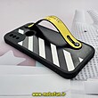 قاب گوشی Galaxy A10S سامسونگ دستبندی سیلیکونی فانتزی OFF-WHITE اسپرت Fashion محافظ لنز دار کد 772