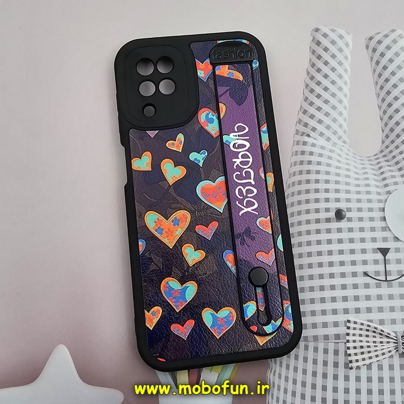 قاب گوشی Galaxy A12 - Galaxy M12 سامسونگ دستبندی سیلیکونی فانتزی Fashion محافظ لنز دار طرح قلب رنگی کد 1546