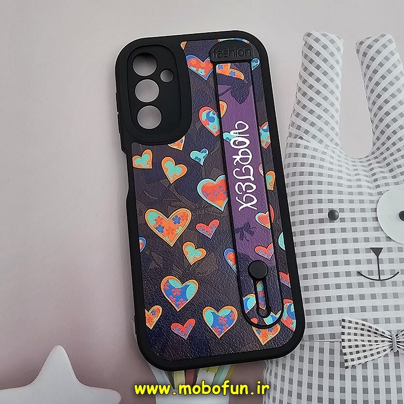 قاب گوشی Galaxy A14 4G - Galaxy A14 5G سامسونگ دستبندی سیلیکونی فانتزی Fashion محافظ لنز دار طرح قلب رنگی کد 795