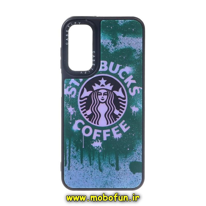قاب گوشی Galaxy A15 سامسونگ پشت گلس مات اورجینال CASETIFY طرح استارباکس STARBUCKS کد 29