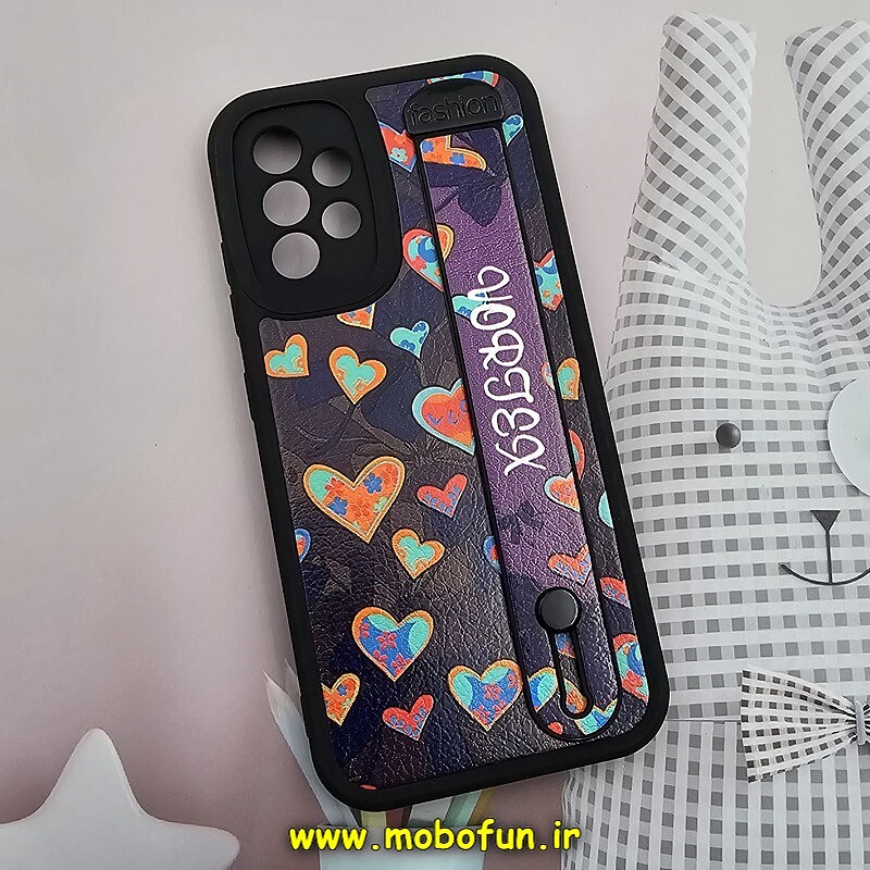 قاب گوشی Galaxy A32 4G سامسونگ دستبندی سیلیکونی فانتزی Fashion محافظ لنز دار طرح قلبی رنگی کد 1217