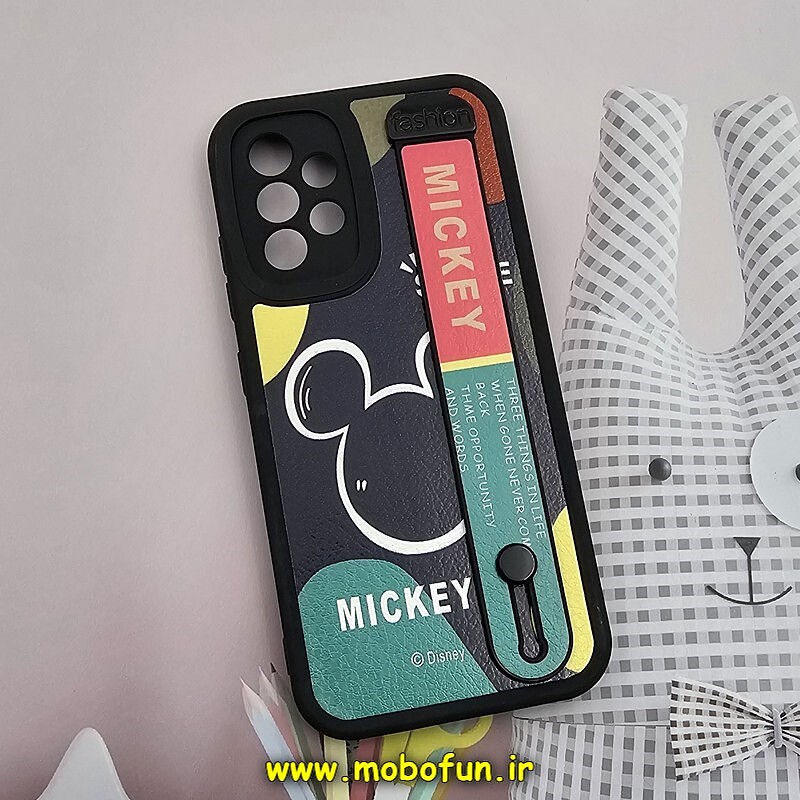 قاب گوشی Galaxy A32 4G سامسونگ دستبندی سیلیکونی فانتزی Fashion محافظ لنز دار طرح میکی موس کد 1218