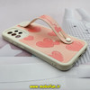 قاب گوشی Galaxy A32 4G سامسونگ دستبندی سیلیکونی فانتزی Fashion محافظ لنز دار طرح قلب صورتی کد 1219