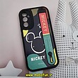 قاب گوشی Galaxy A34 5G سامسونگ دستبندی سیلیکونی فانتزی Fashion محافظ لنز دار طرح میکی موس کد 605