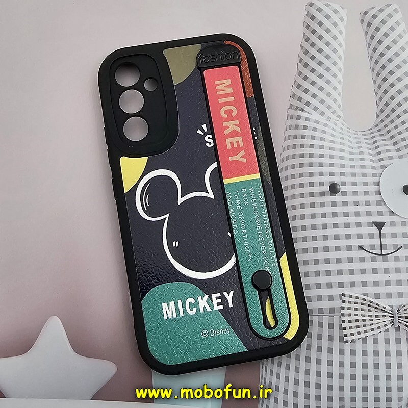 قاب گوشی Galaxy A34 5G سامسونگ دستبندی سیلیکونی فانتزی Fashion محافظ لنز دار طرح میکی موس کد 605