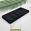 قاب گوشی Galaxy A51 سامسونگ سیلیکون ژله ای پافر PC زیر بسته محافظ لنز دار مشکی کد 1001