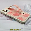 قاب گوشی Galaxy A72 سامسونگ دستبندی سیلیکونی فانتزی Fashion محافظ لنز دار طرح قلبی صورتی کد 593