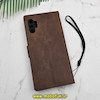 کیف گوشی Galaxy Note 10 Plus سامسونگ مگنتی طرح چرم کتابی محافظ لنزدار قهوه ای کد 106