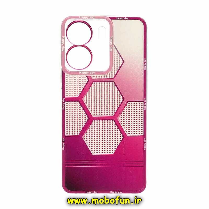 قاب گوشی Redmi 13C - Poco C65 شیائومی ژله ای شفاف فانتزی طرح کندو محافظ لنز دار کد 9