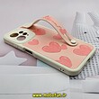 قاب گوشی Redmi Note 12 4G شیائومی دستبندی سیلیکونی فانتزی Fashion محافظ لنز دار قلبی صورتی کد 503